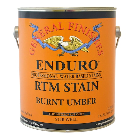 1 Gal Burnt Umber Enduro RTM Water-Based Wood Stain